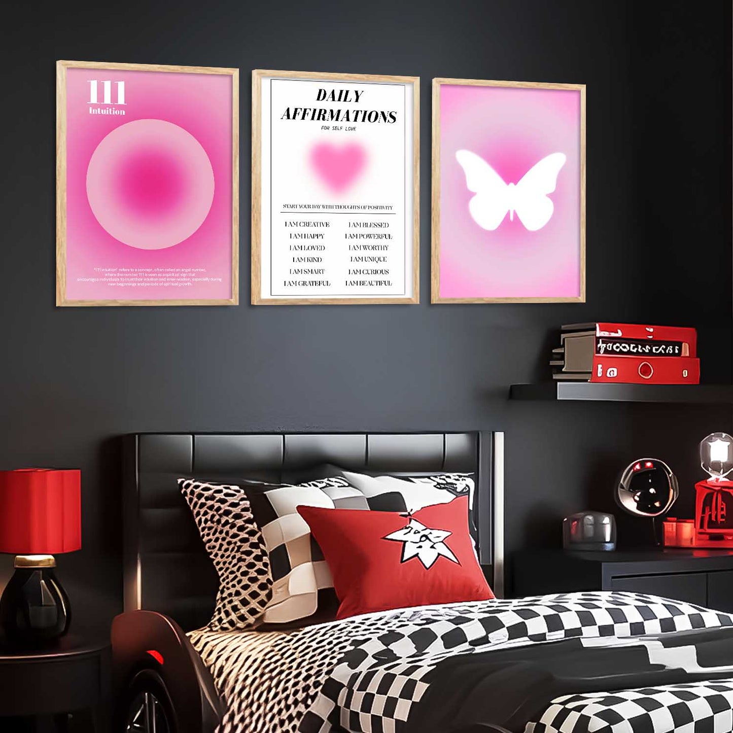 Affirmations  Motivational Wall Art Paintings for Living Room Bedroom