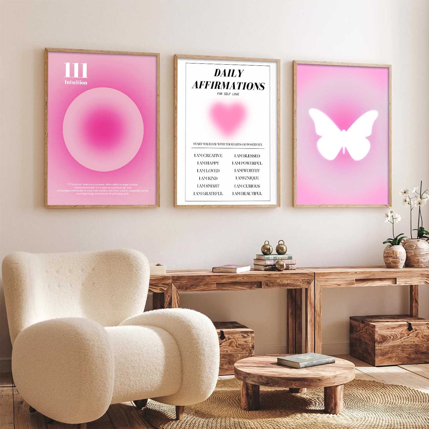 Affirmations  Motivational Wall Art Paintings for Living Room Bedroom