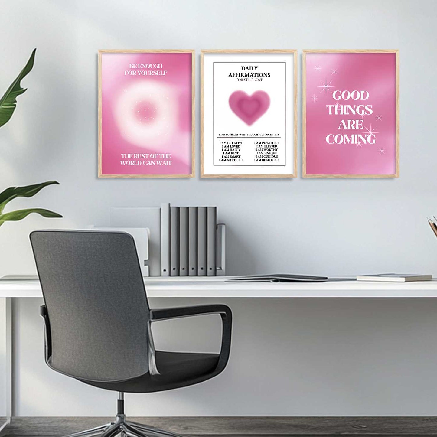 Affirmations  Motivational Wall Art Paintings for Living Room Bedroom