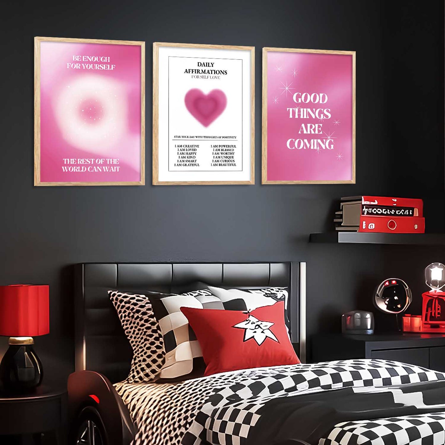 Affirmations  Motivational Wall Art Paintings for Living Room Bedroom