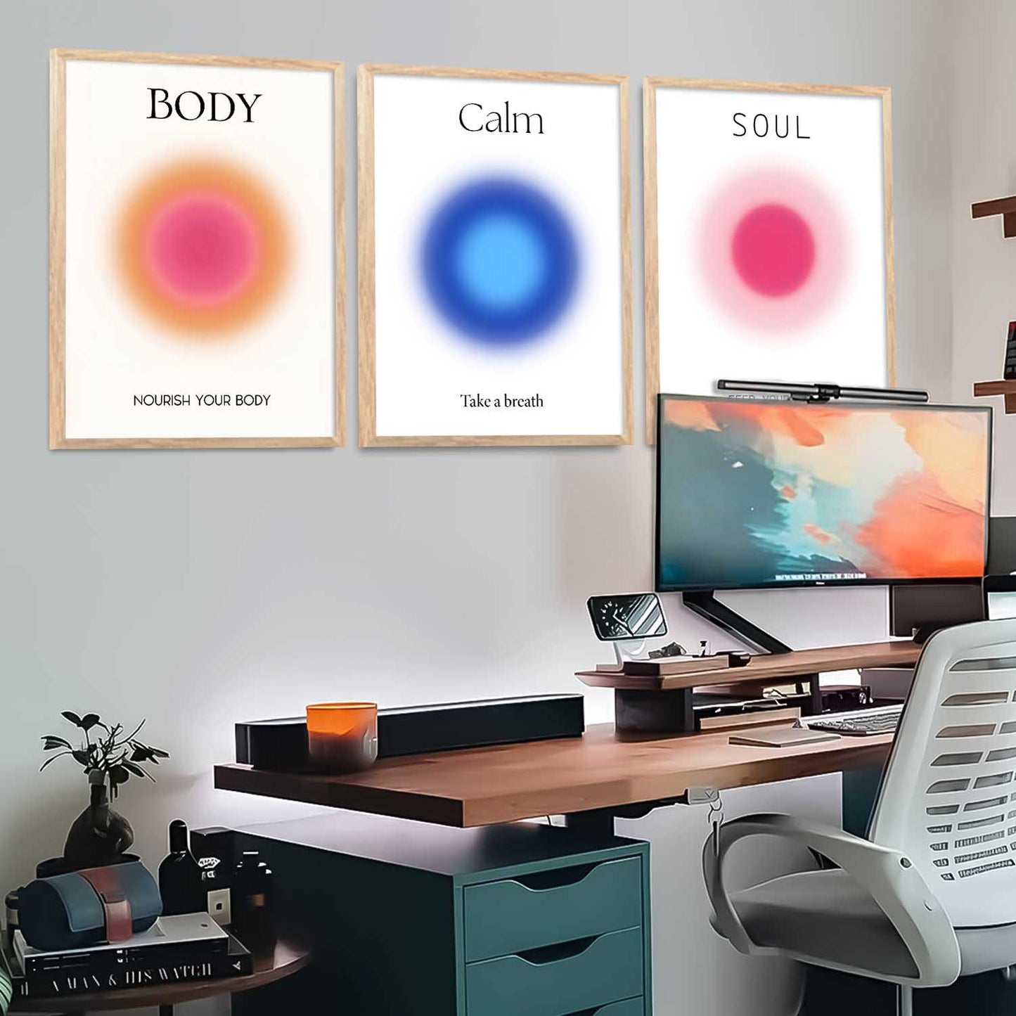 Daily Affirmations  Motivational Wall Art Paintings for Living Room Bedroom