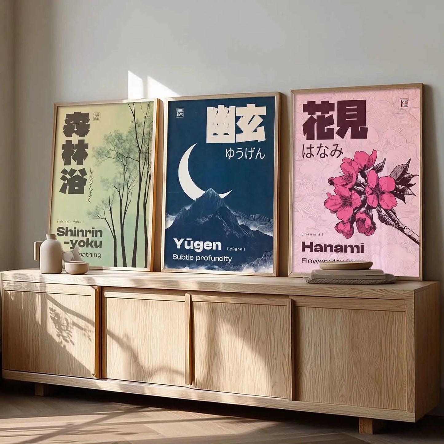 Japanese Nature Wall Art Paintings for Living Room Bedroom