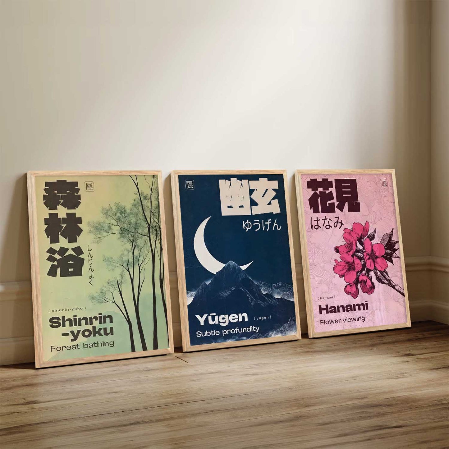 Japanese Nature Wall Art Paintings for Living Room Bedroom