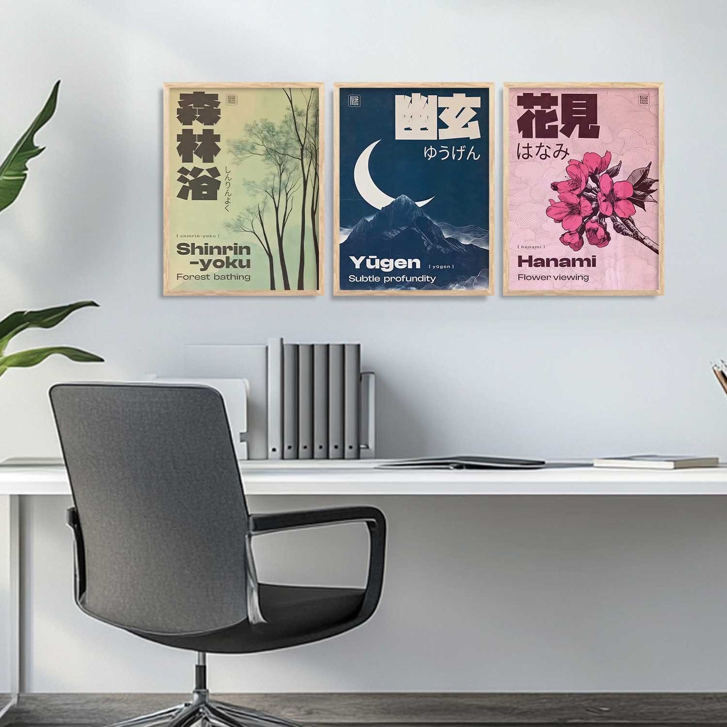 Japanese Nature Wall Art Paintings for Living Room Bedroom
