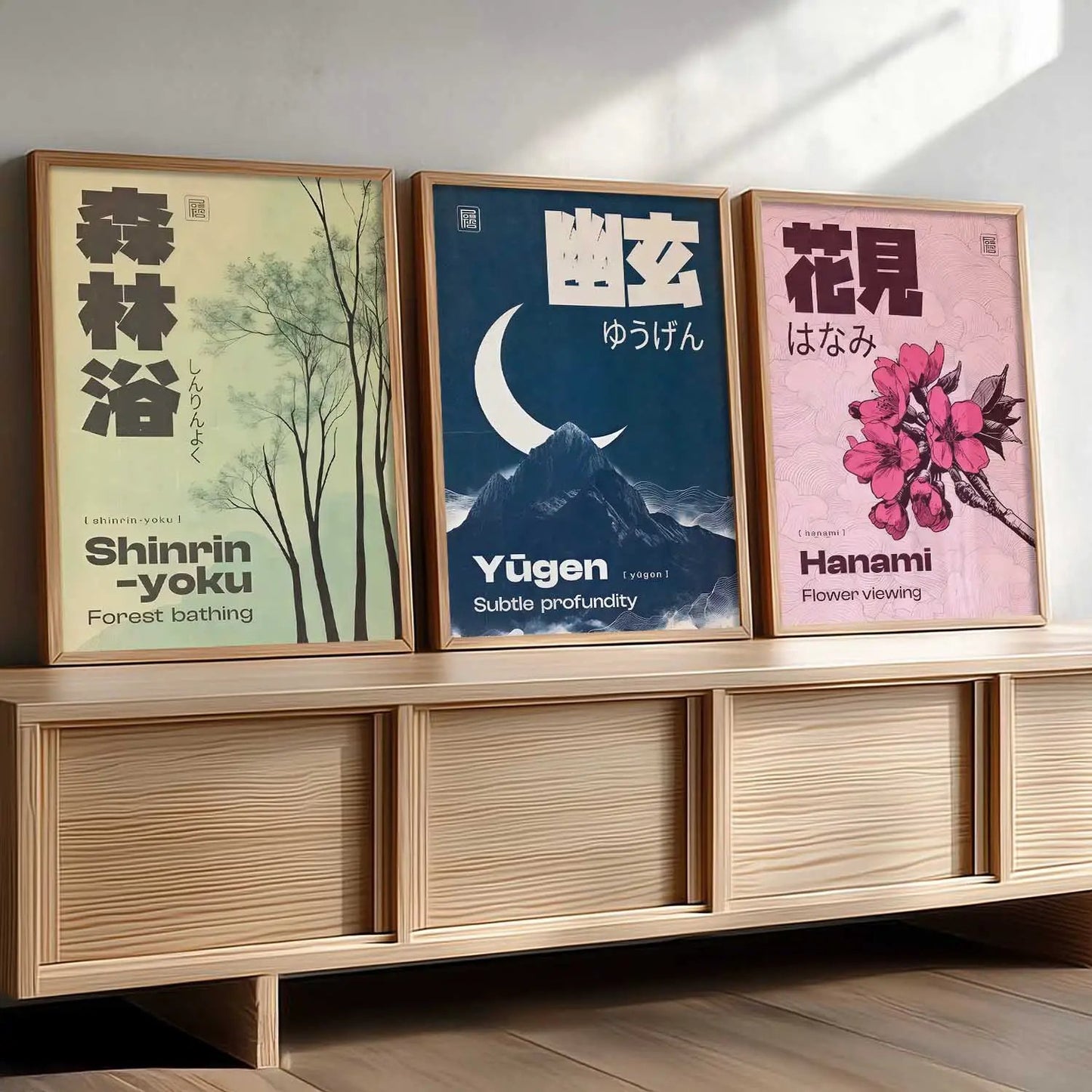 Japanese Nature Wall Art Paintings for Living Room Bedroom