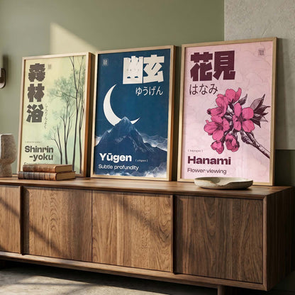 Japanese Nature Wall Art Paintings for Living Room Bedroom