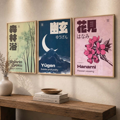 Japanese Nature Wall Art Paintings for Living Room Bedroom