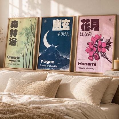 Japanese Nature Wall Art Paintings for Living Room Bedroom