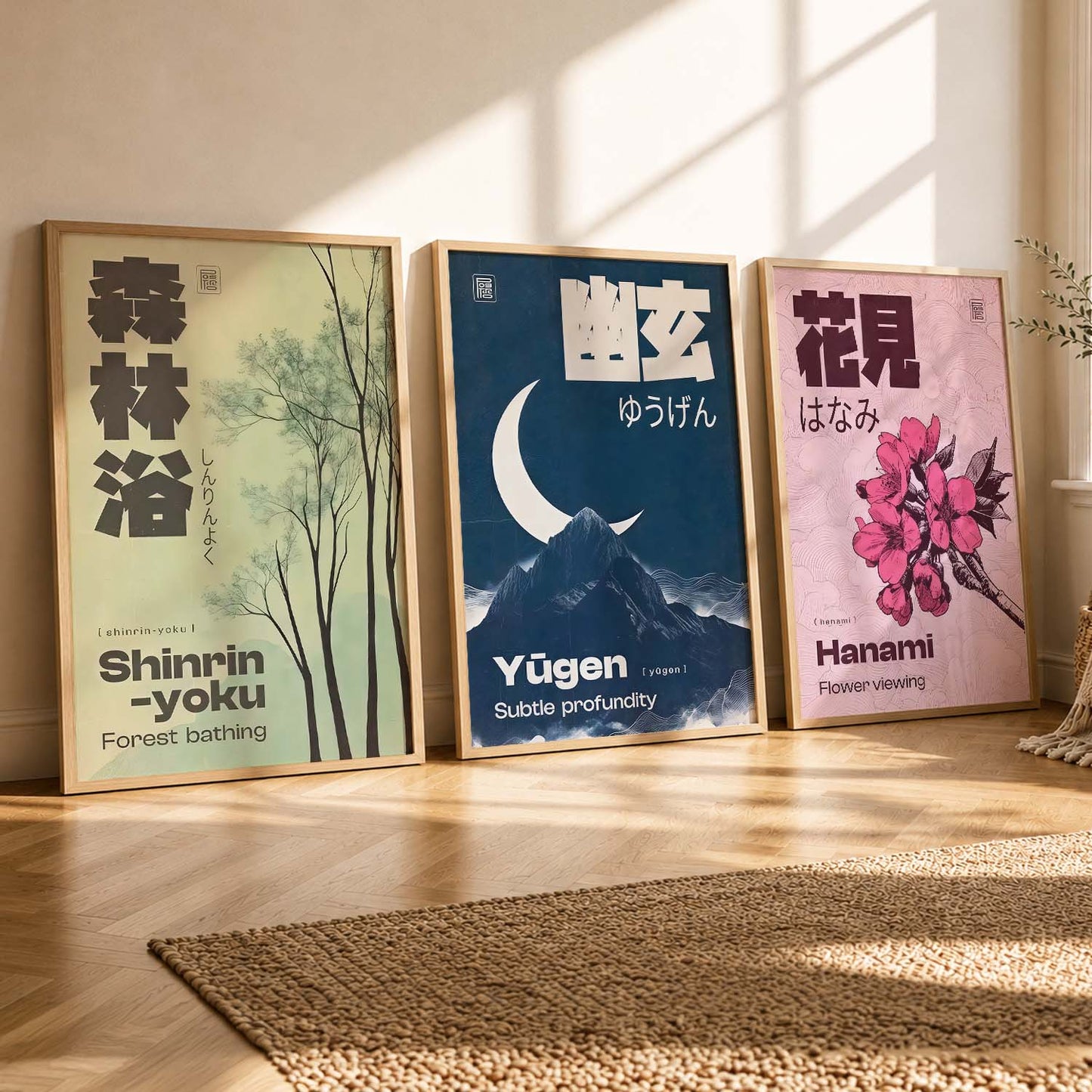 Japanese Nature Wall Art Paintings for Living Room Bedroom