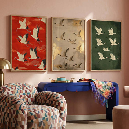 Japanese Nature Wall Art Paintings for Living Room Bedroom