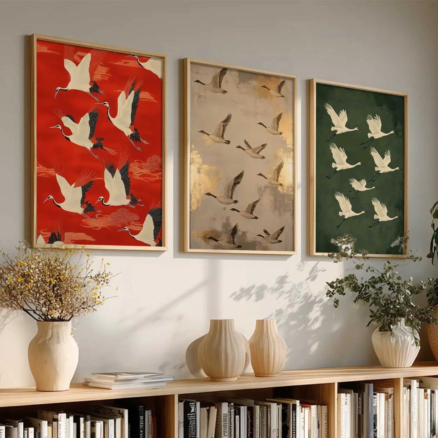 Japanese Nature Wall Art Paintings for Living Room Bedroom