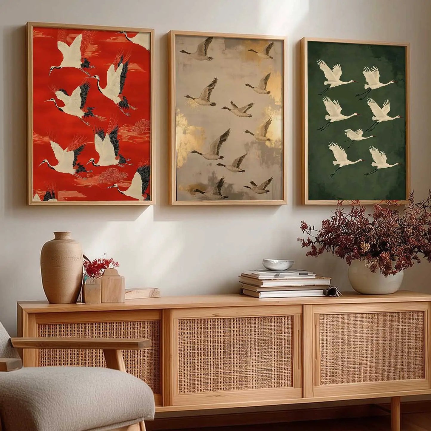 Japanese Nature Wall Art Paintings for Living Room Bedroom