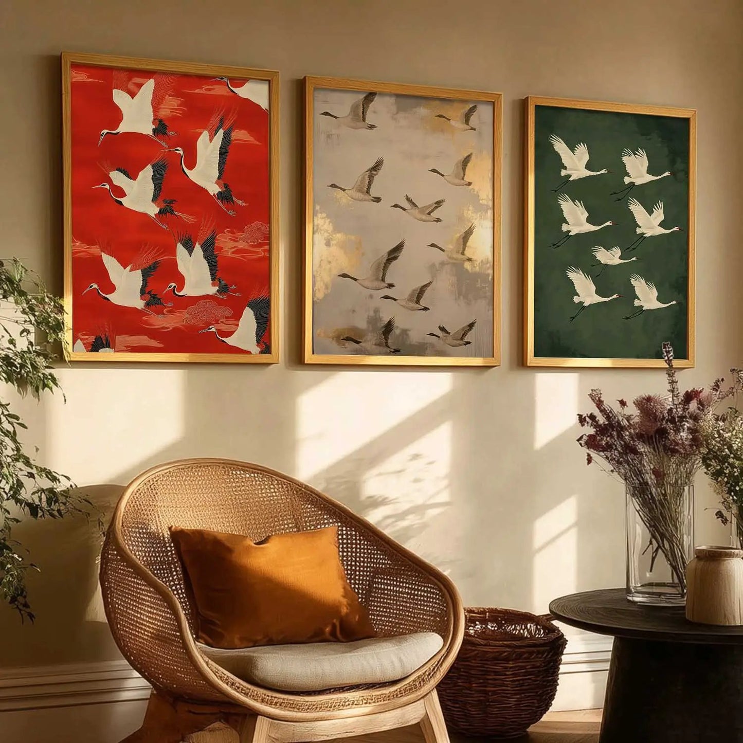 Japanese Nature Wall Art Paintings for Living Room Bedroom