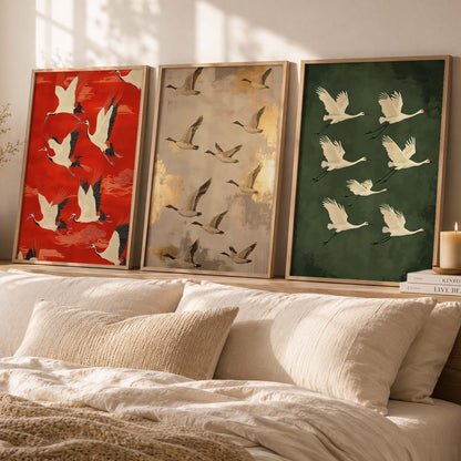 Japanese Nature Wall Art Paintings for Living Room Bedroom