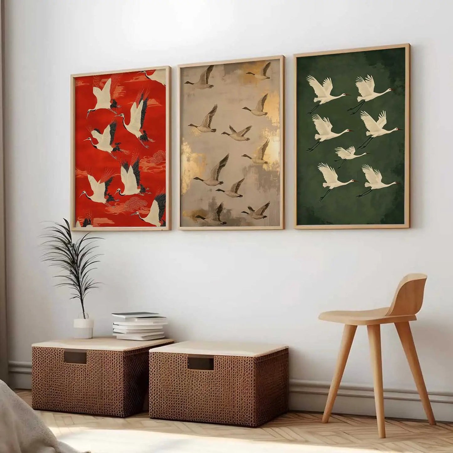 Japanese Nature Wall Art Paintings for Living Room Bedroom