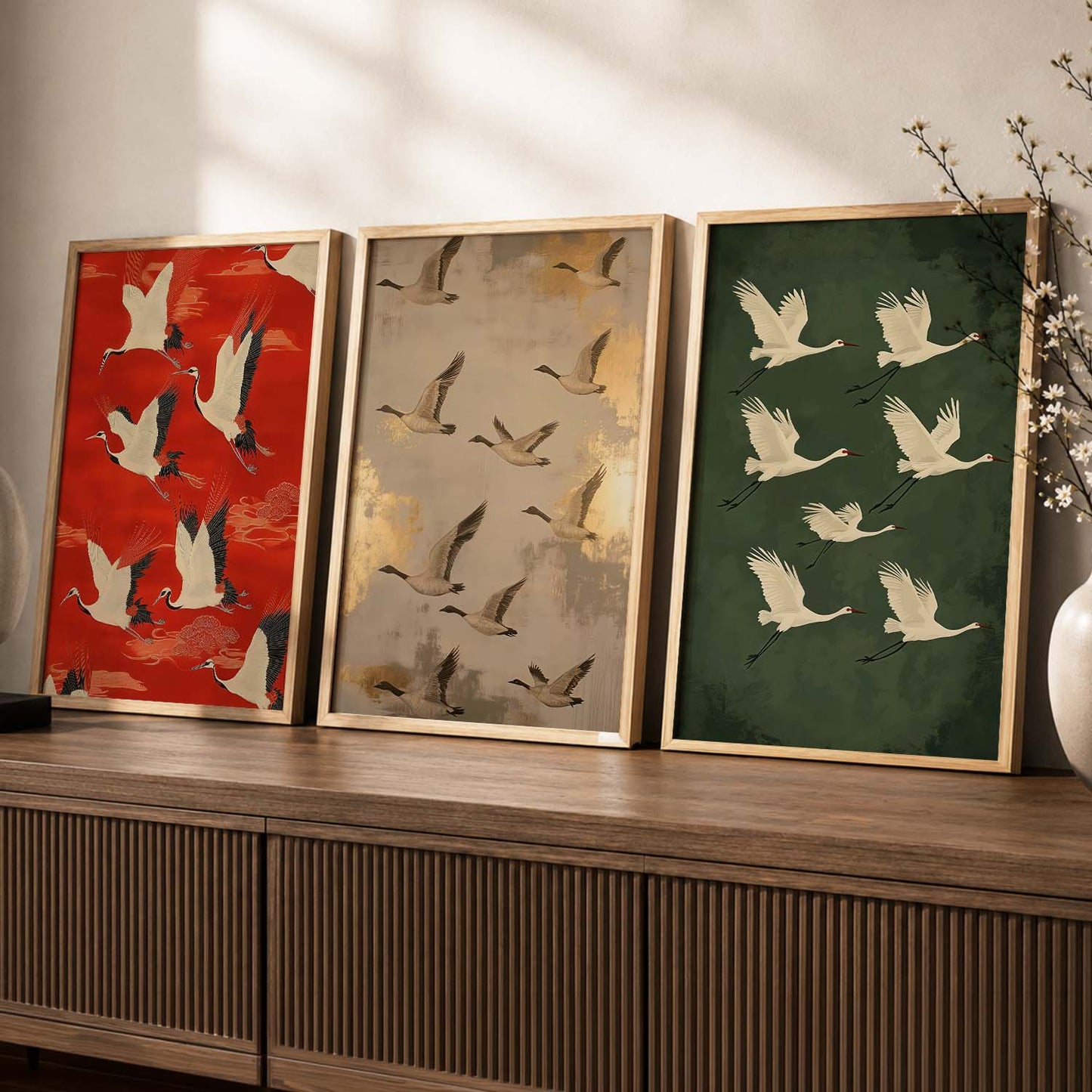Japanese Nature Wall Art Paintings for Living Room Bedroom