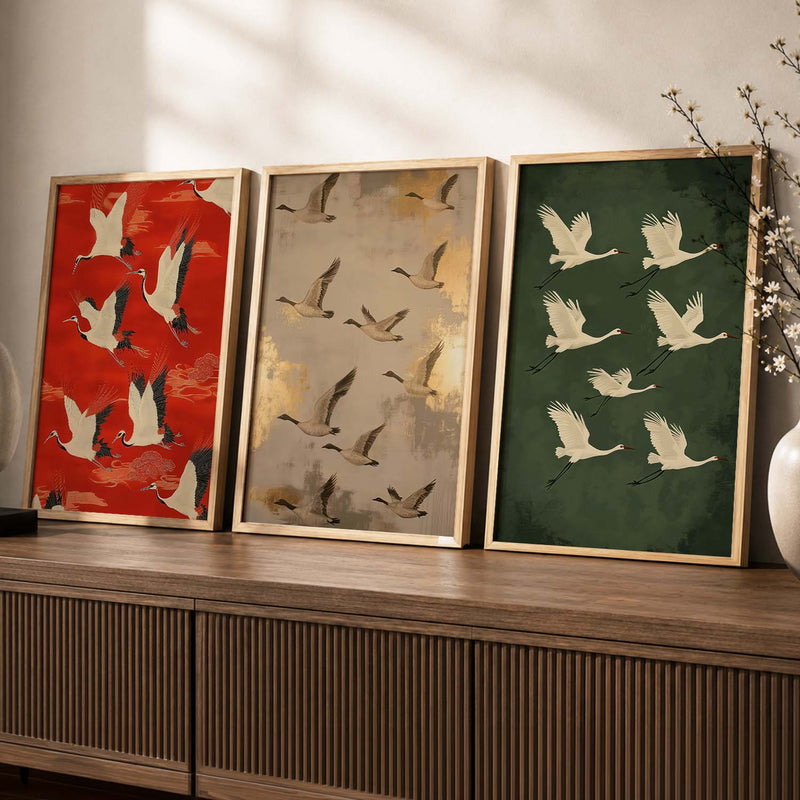 Japanese Nature Wall Art Paintings for Living Room Bedroom