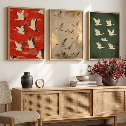 Japanese Nature Wall Art Paintings for Living Room Bedroom
