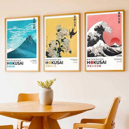Japanese Nature Wall Art Paintings for Living Room Bedroom