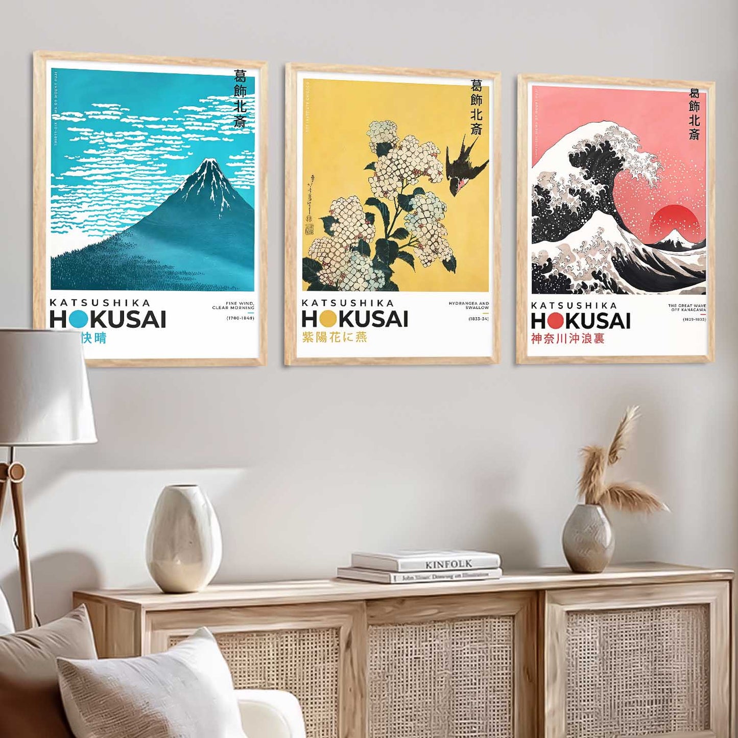 Japanese Nature Wall Art Paintings for Living Room Bedroom