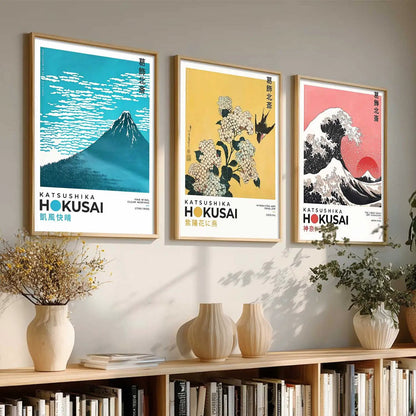 Japanese Nature Wall Art Paintings for Living Room Bedroom