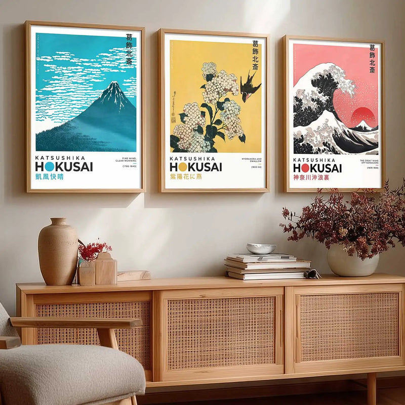 Japanese Nature Wall Art Paintings for Living Room Bedroom