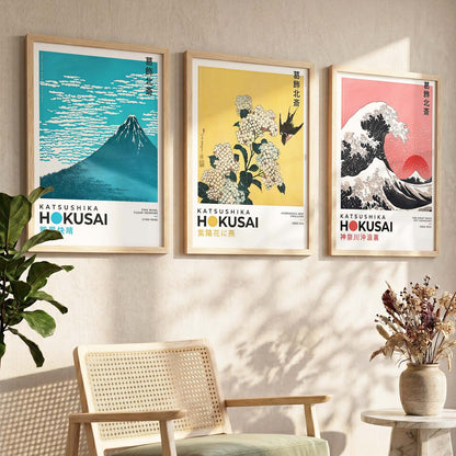 Japanese Nature Wall Art Paintings for Living Room Bedroom