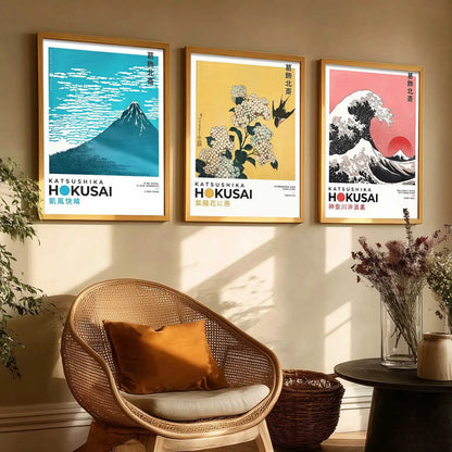 Japanese Nature Wall Art Paintings for Living Room Bedroom