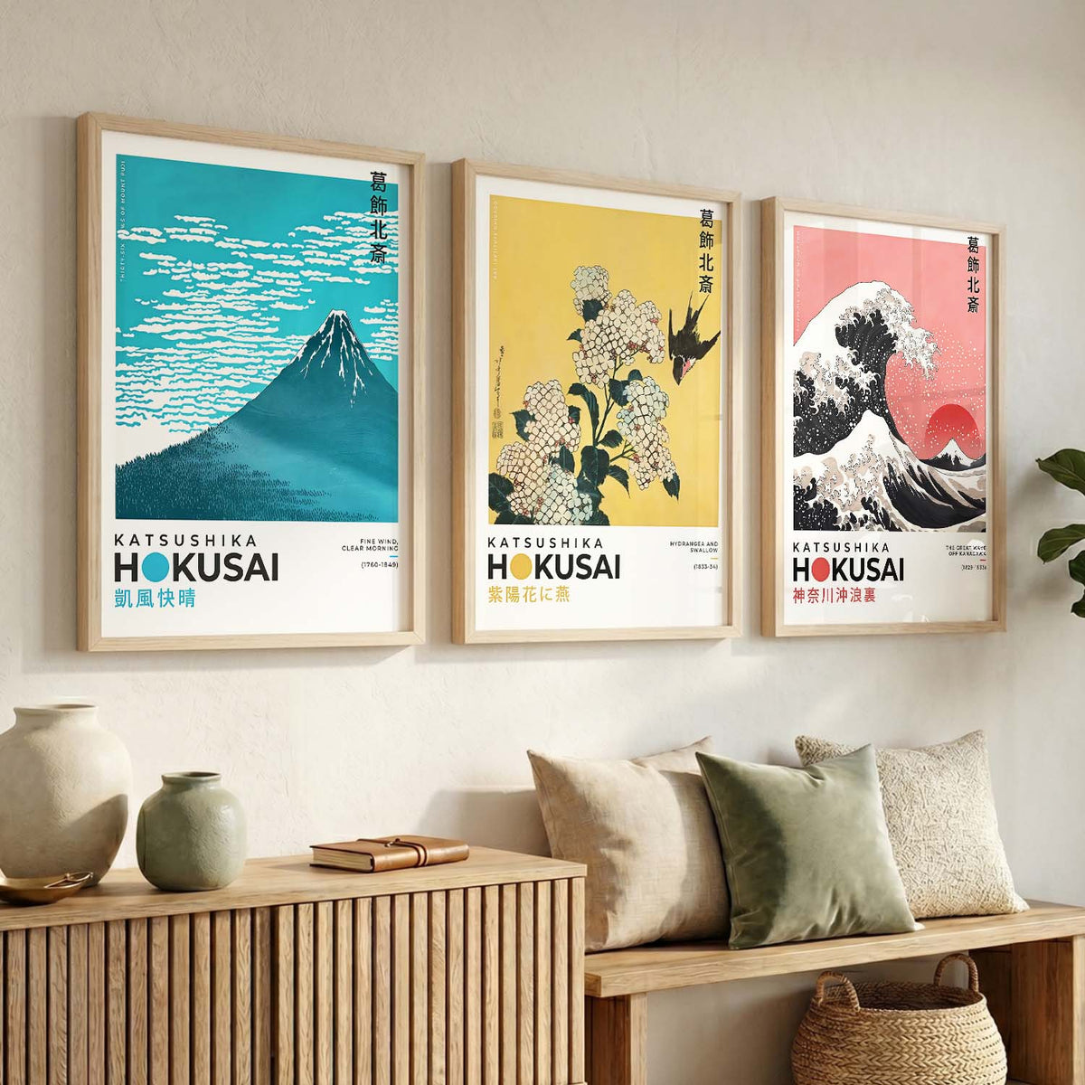 Japanese Nature Wall Art Paintings for Living Room Bedroom