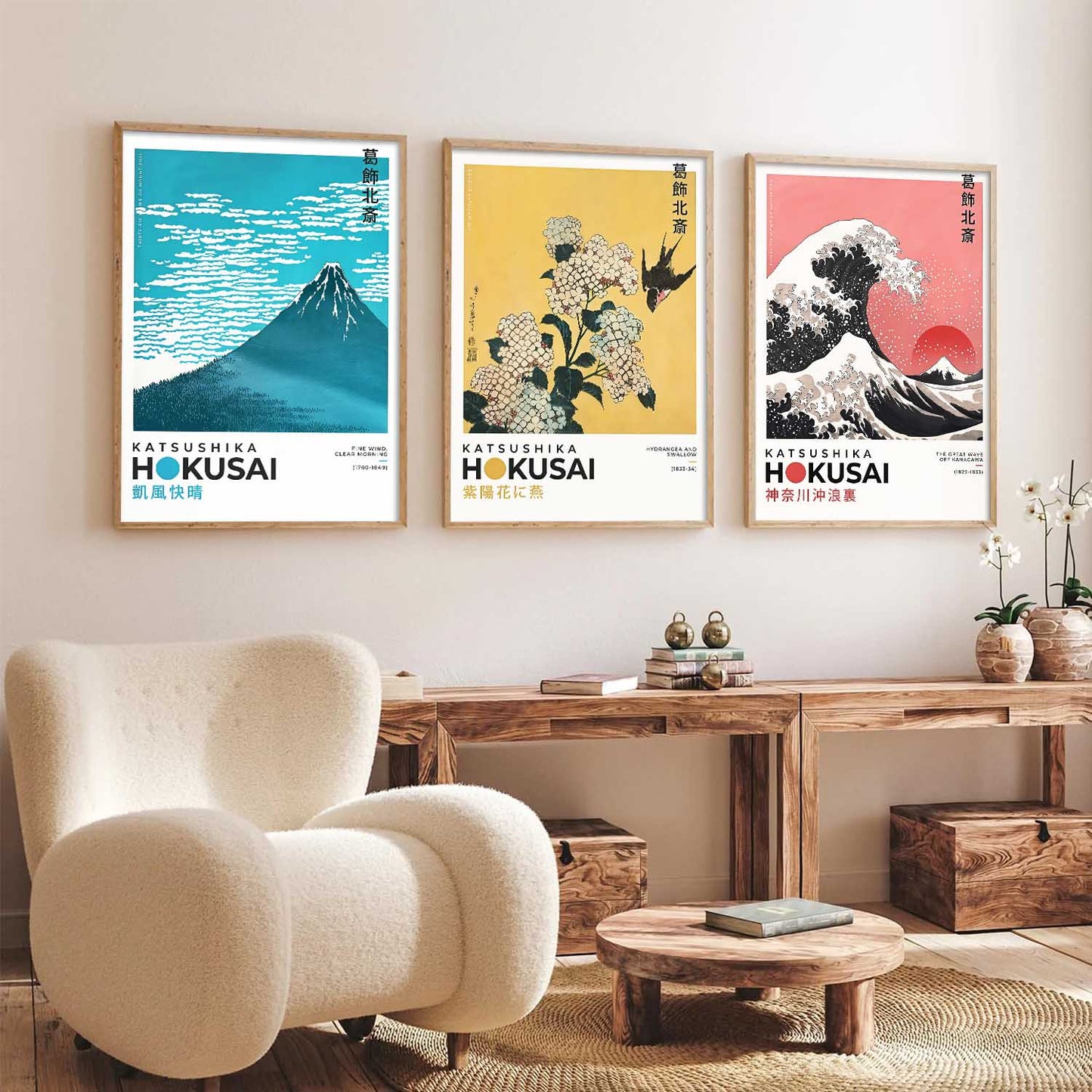 Japanese Nature Wall Art Paintings for Living Room Bedroom