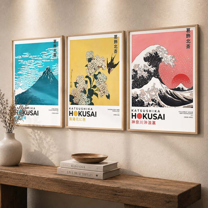 Japanese Nature Wall Art Paintings for Living Room Bedroom