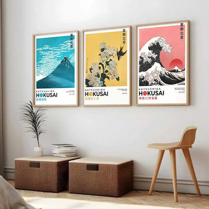 Japanese Nature Wall Art Paintings for Living Room Bedroom