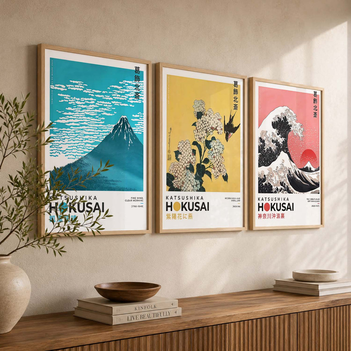 Japanese Nature Wall Art Paintings for Living Room Bedroom