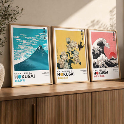 Japanese Nature Wall Art Paintings for Living Room Bedroom