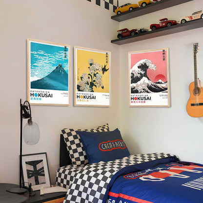 Japanese Nature Wall Art Paintings for Living Room Bedroom