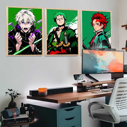 Japanese Anime Wall Art Paintings for Living Room Bedroom