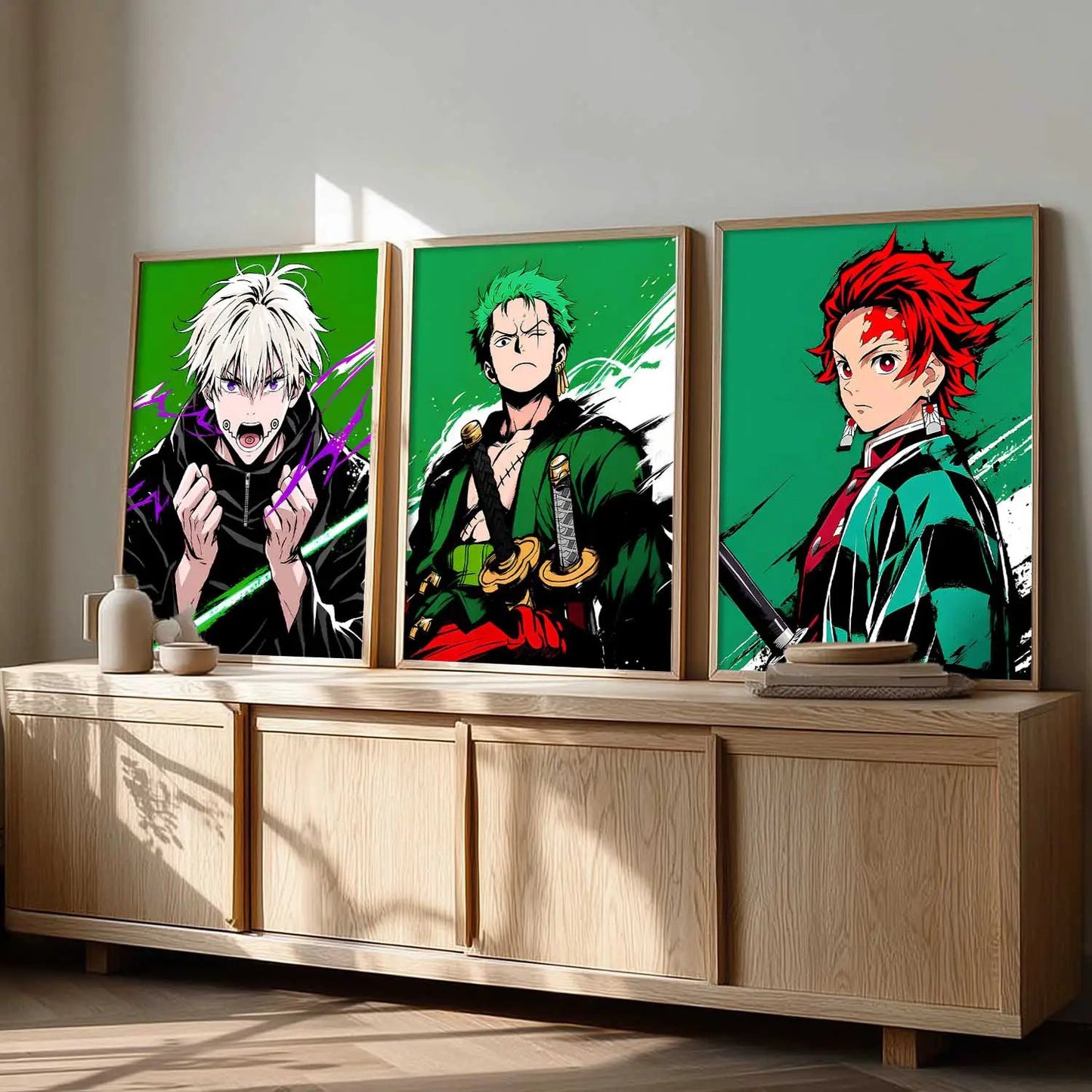 Japanese Anime Wall Art Paintings for Living Room Bedroom