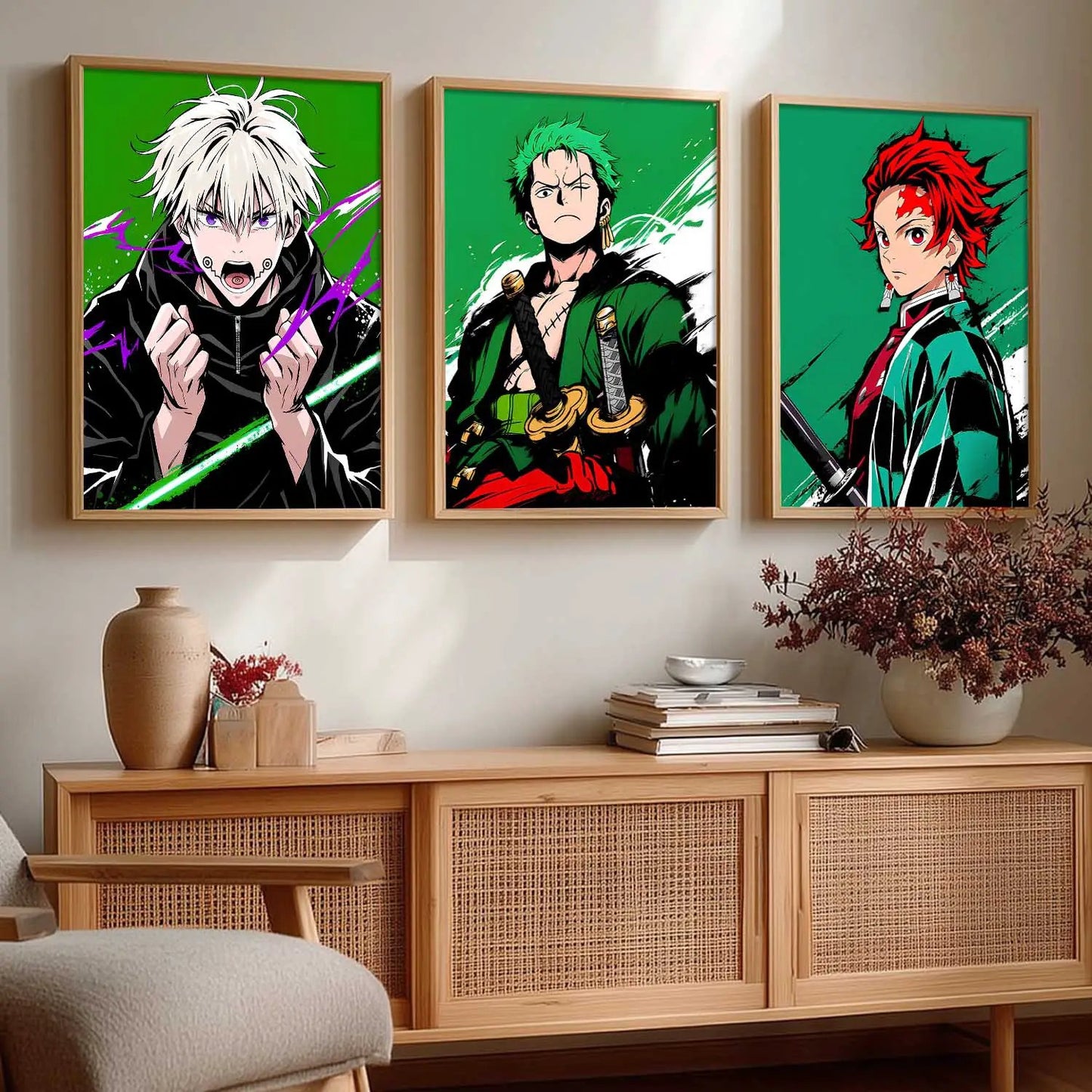 Japanese Anime Wall Art Paintings for Living Room Bedroom