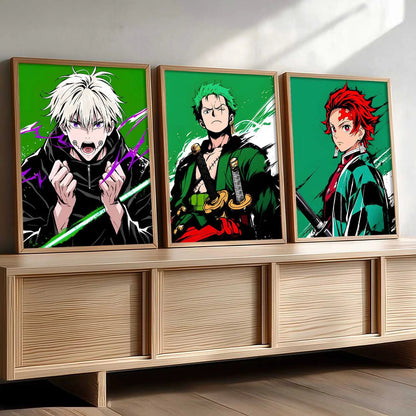 Japanese Anime Wall Art Paintings for Living Room Bedroom