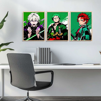 Japanese Anime Wall Art Paintings for Living Room Bedroom