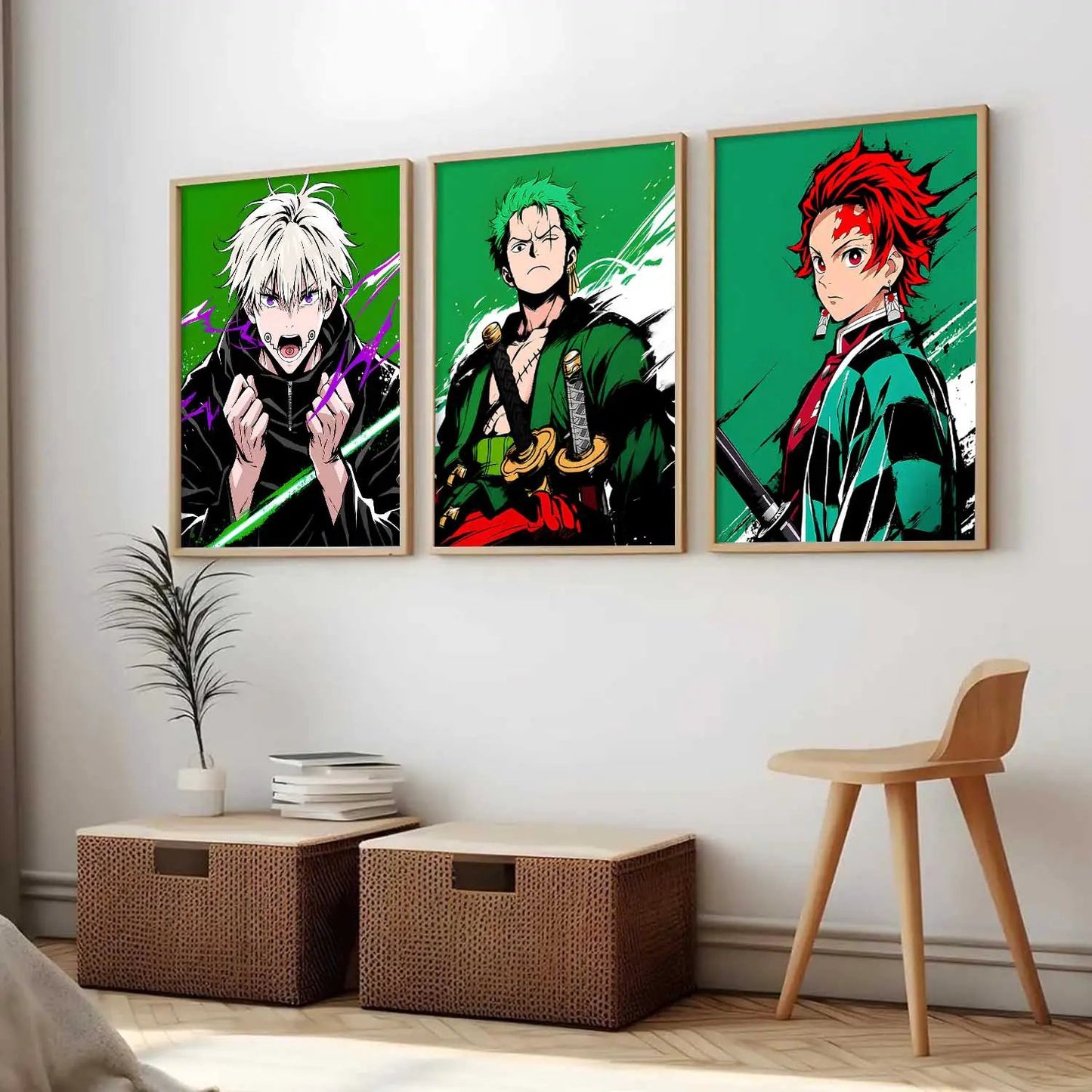 Japanese Anime Wall Art Paintings for Living Room Bedroom