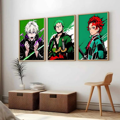 Japanese Anime Wall Art Paintings for Living Room Bedroom
