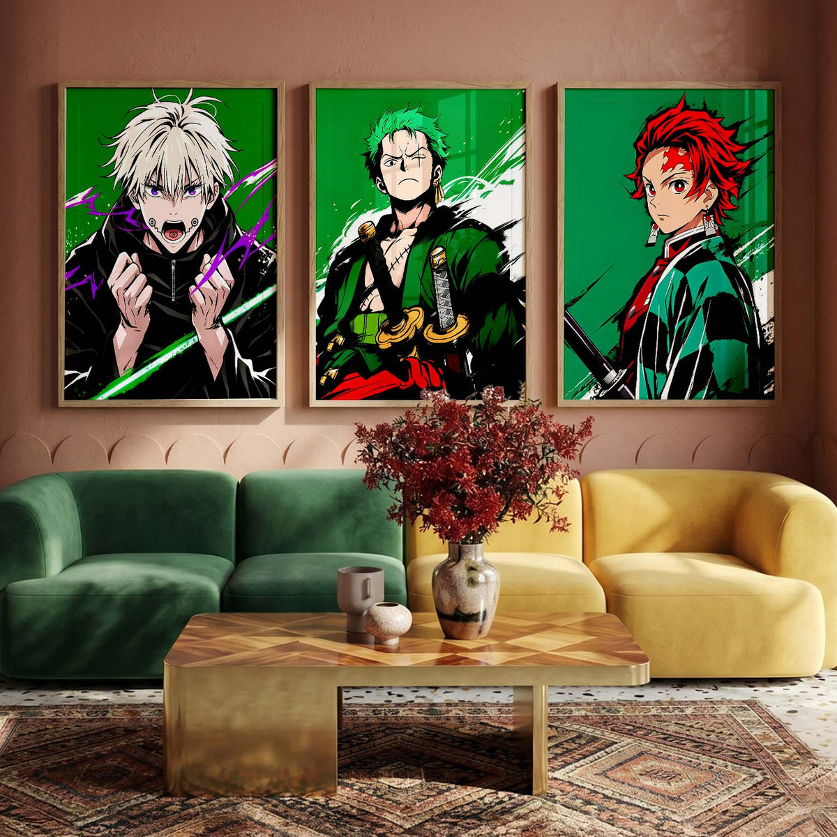 Japanese Anime Wall Art Paintings for Living Room Bedroom