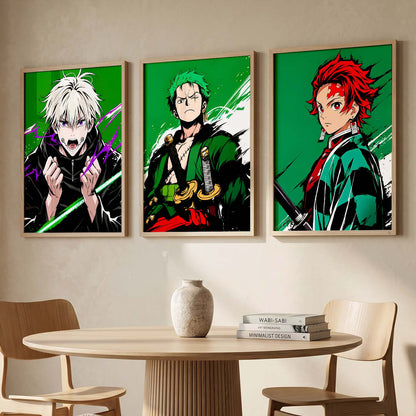 Japanese Anime Wall Art Paintings for Living Room Bedroom