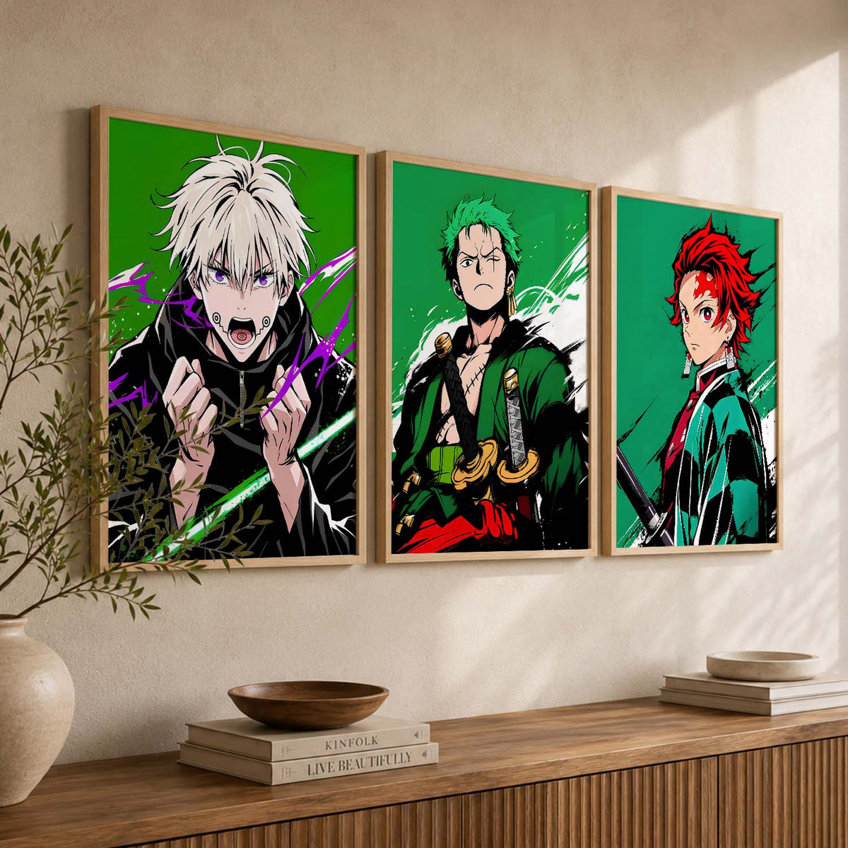 Japanese Anime Wall Art Paintings for Living Room Bedroom