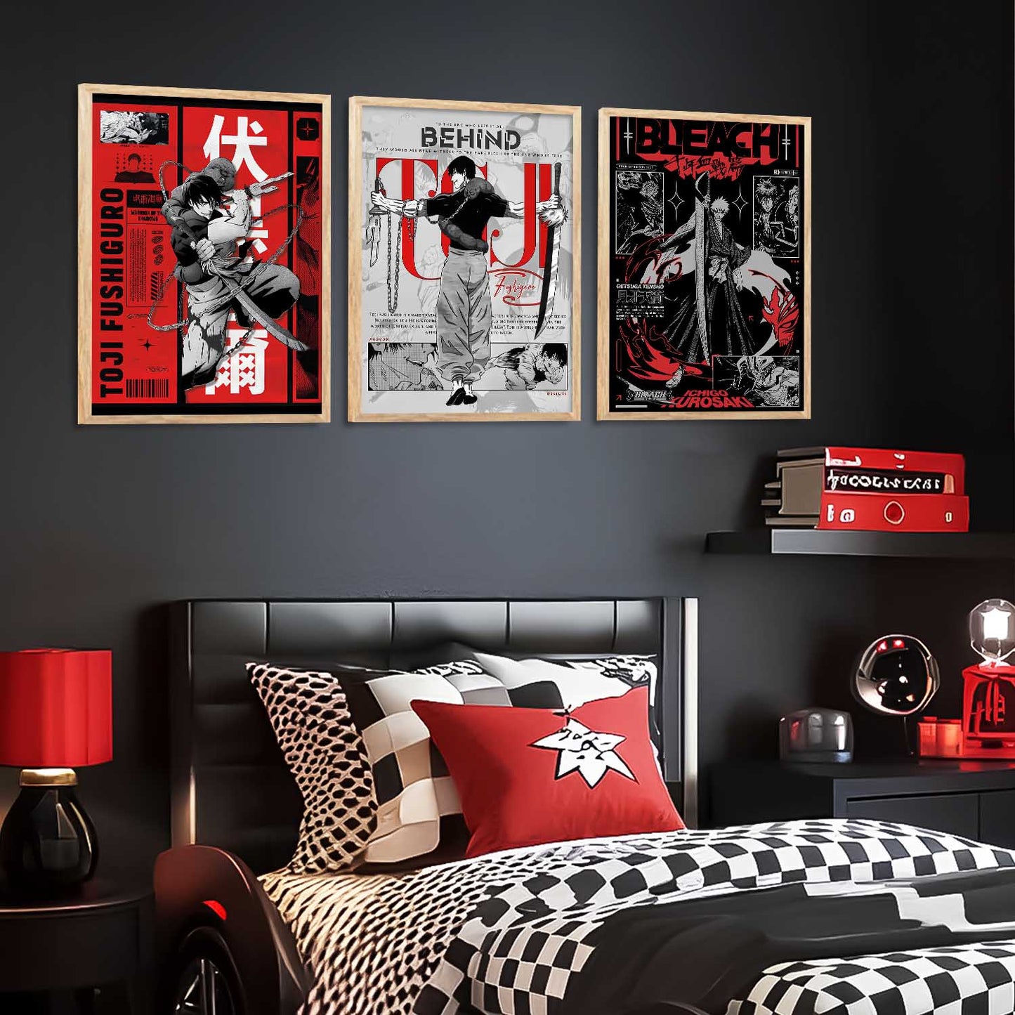 Japanese Anime Wall Art Paintings for Living Room Bedroom