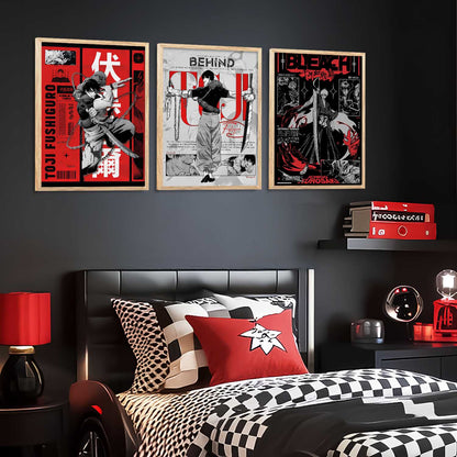 Japanese Anime Wall Art Paintings for Living Room Bedroom