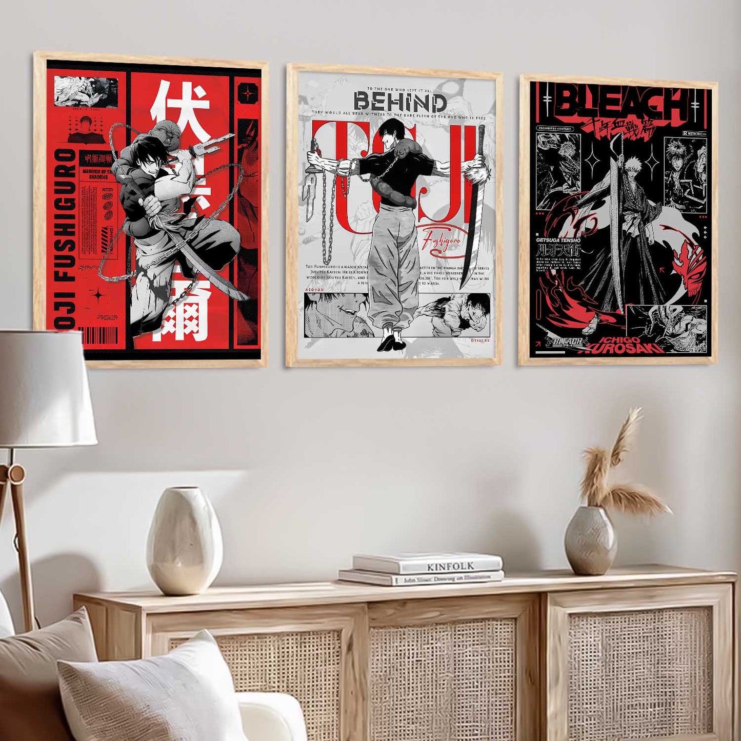 Japanese Anime Wall Art Paintings for Living Room Bedroom