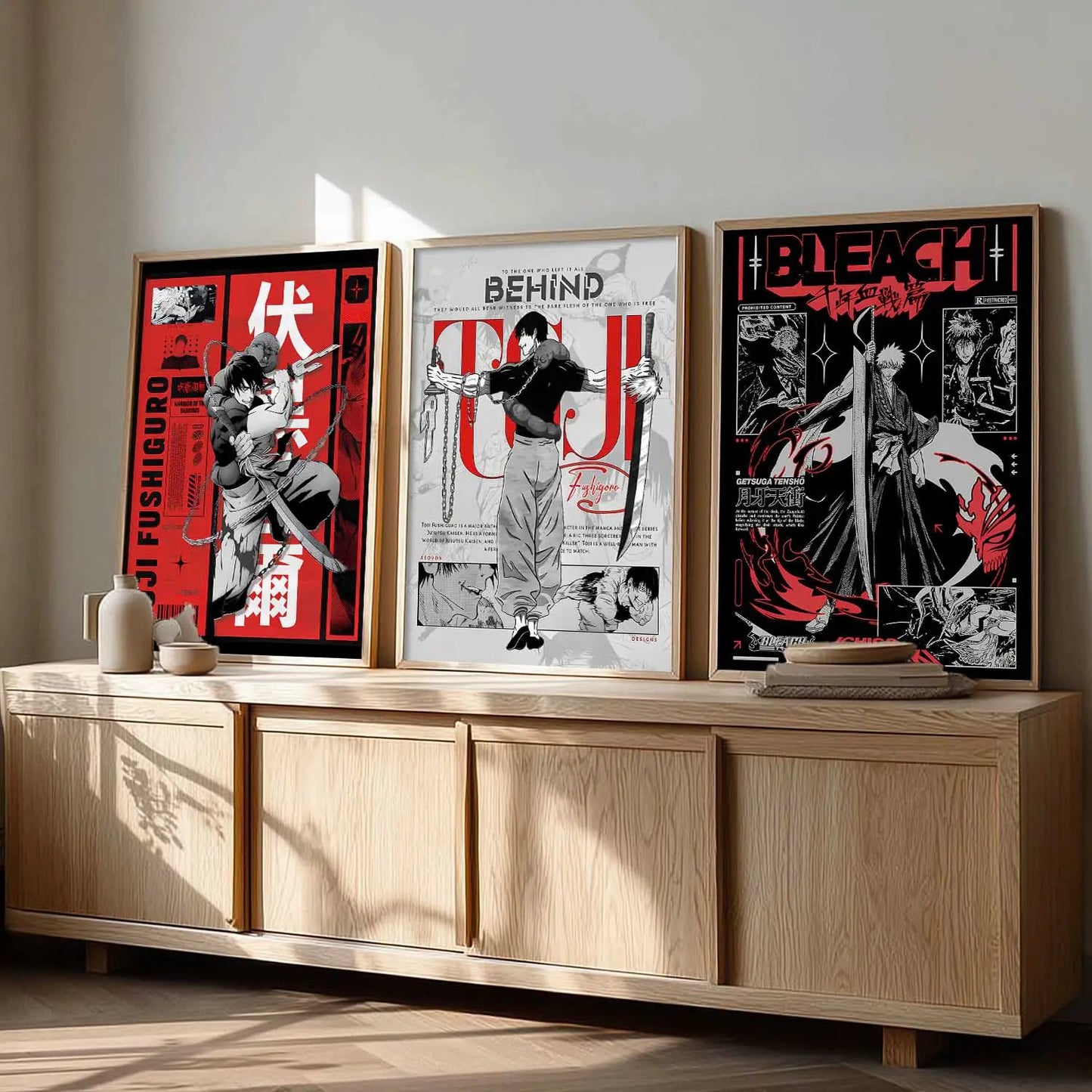 Japanese Anime Wall Art Paintings for Living Room Bedroom