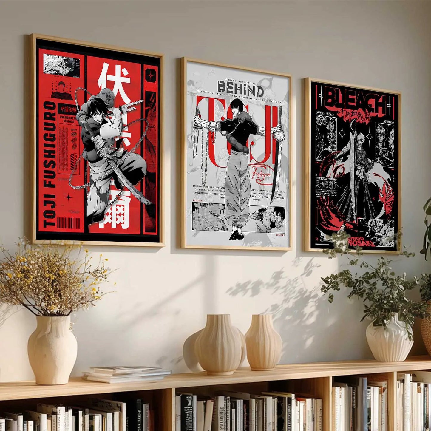 Japanese Anime Wall Art Paintings for Living Room Bedroom